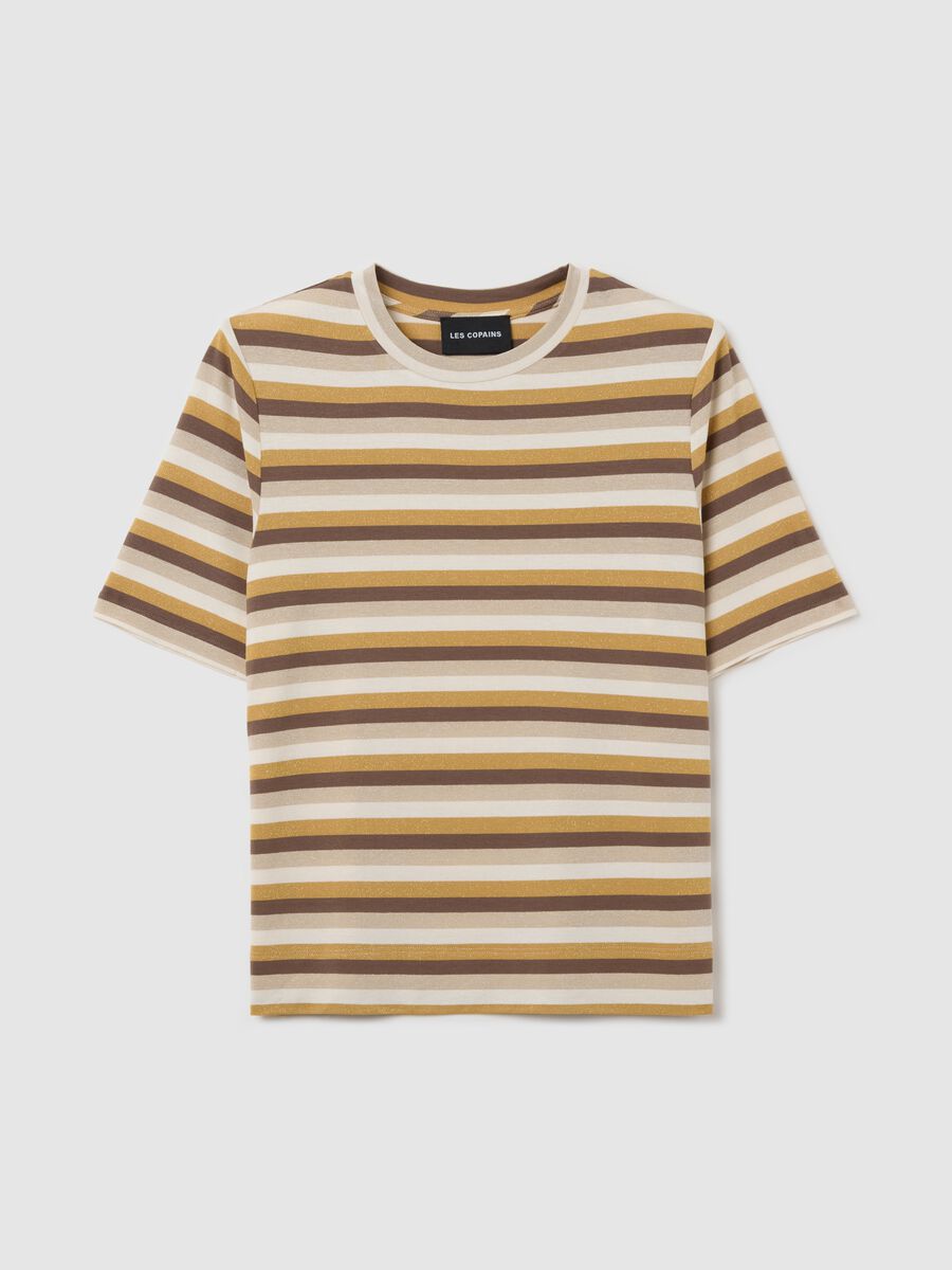 T-shirt with multicoloured stripes and lurex_4