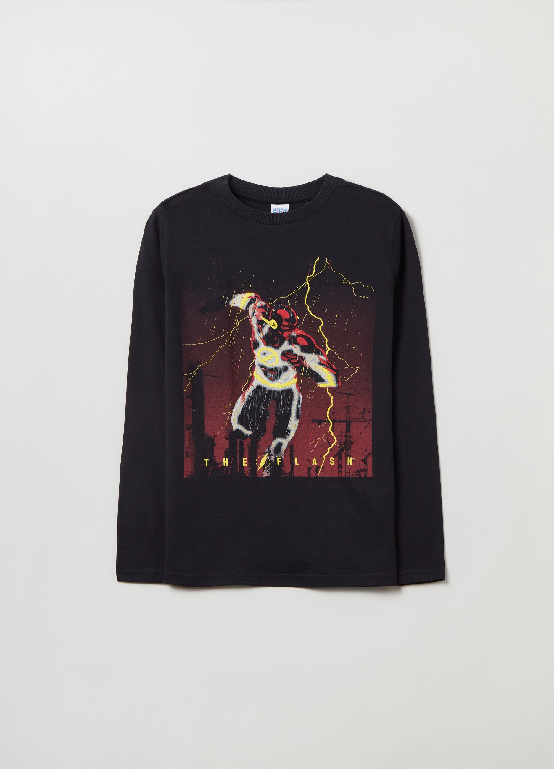 T-shirt maniche lunghe stampa The Flash