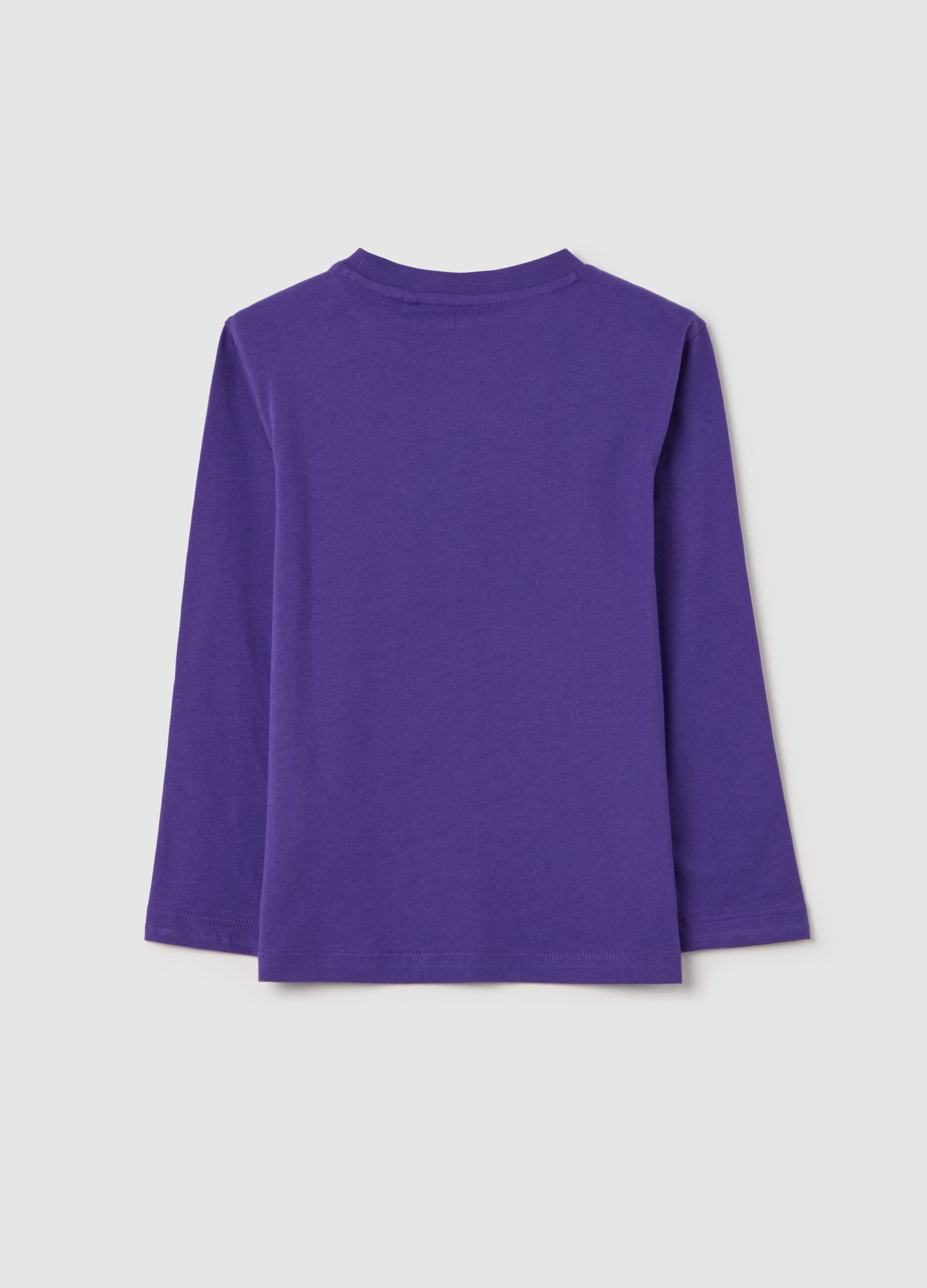 Long-sleeved T-shirt in cotton with print