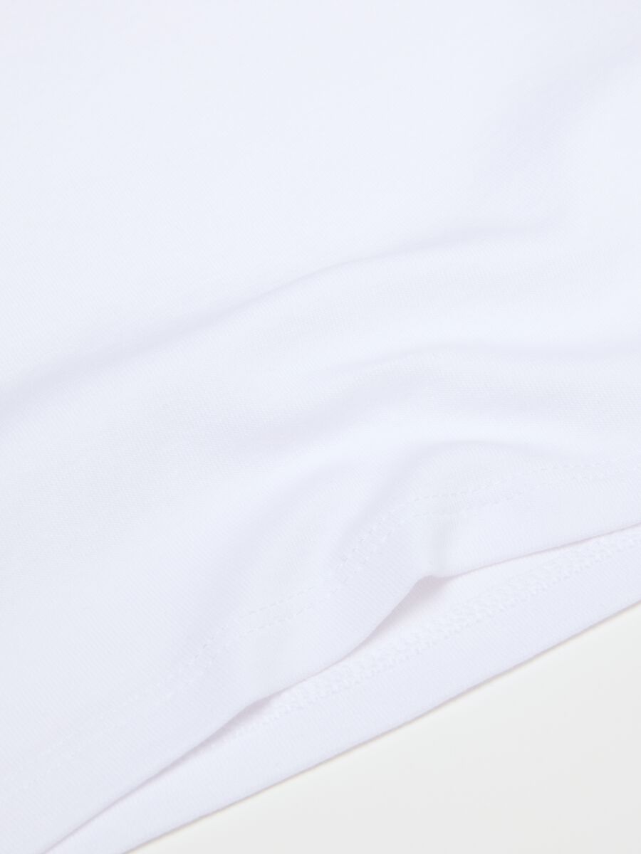 Twin pack of white girls' vests in pure cotton regular fit_2