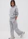 Grey cotton-blend hoodie for girls, regular fit_0