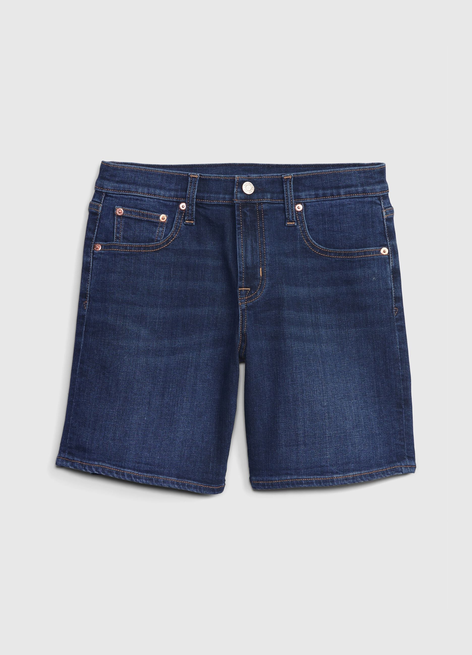 Shorts girlfriend in denim cinque tasche_5