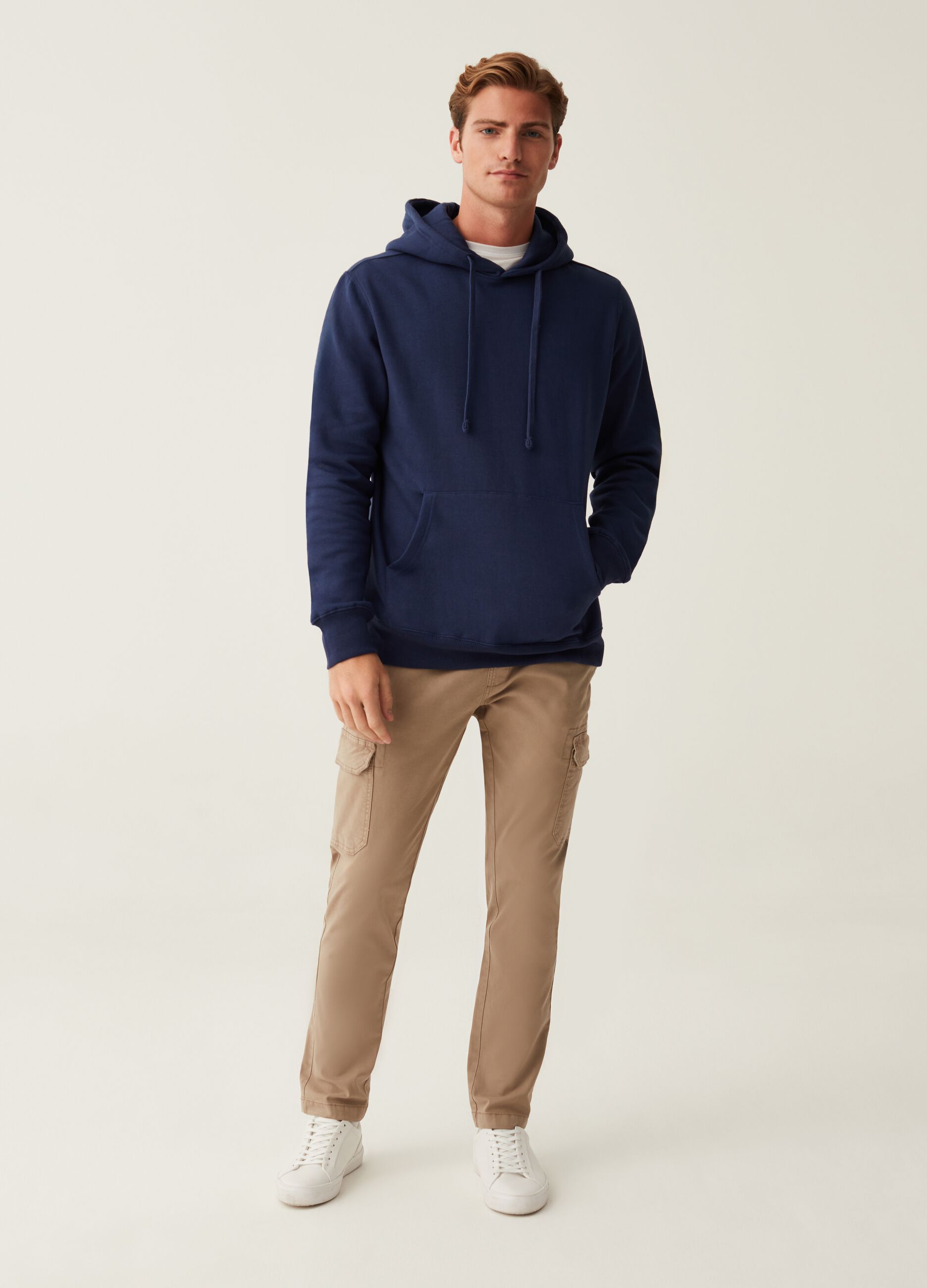 Joggers cargo in cotone stretch_1