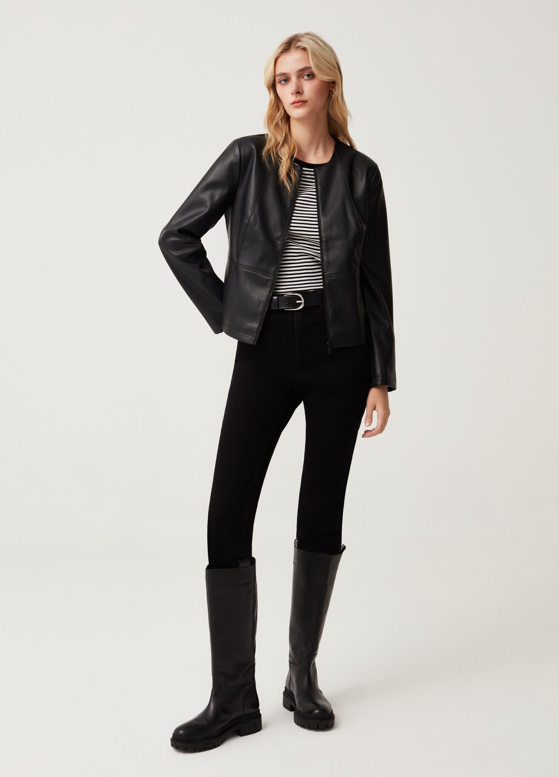Giacca biker full-zip_0