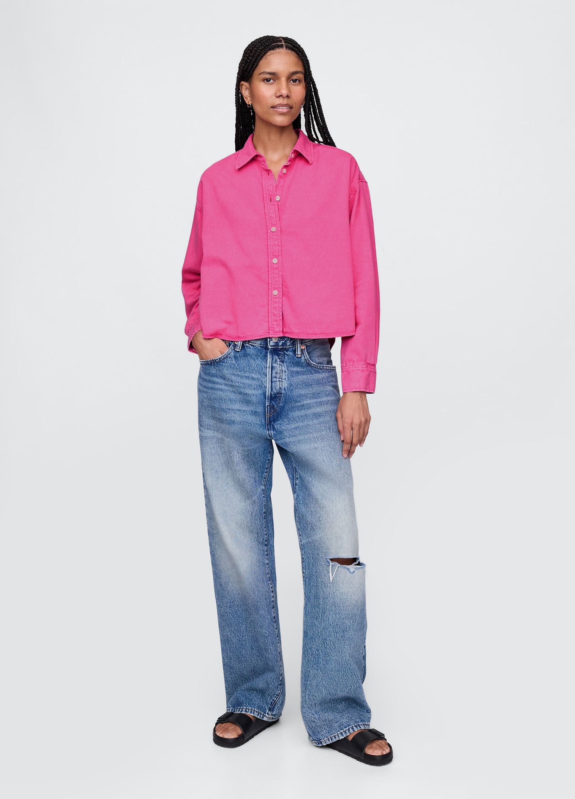 Pink Oversize Shirt