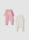 2-pack organic cotton baby sleepsuits with feet and Winnie the Pooh print_0