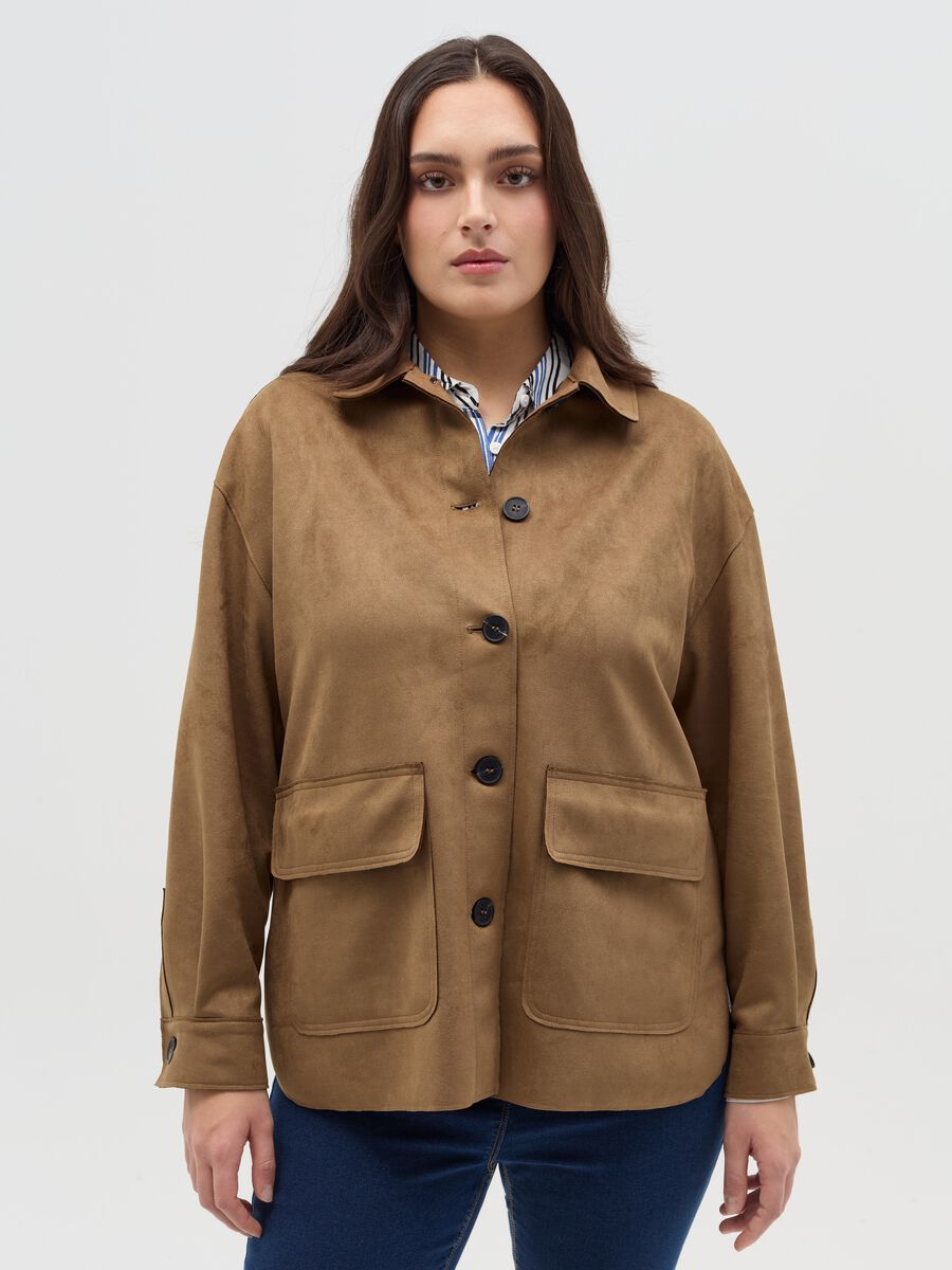 Curvy suede shacket_0