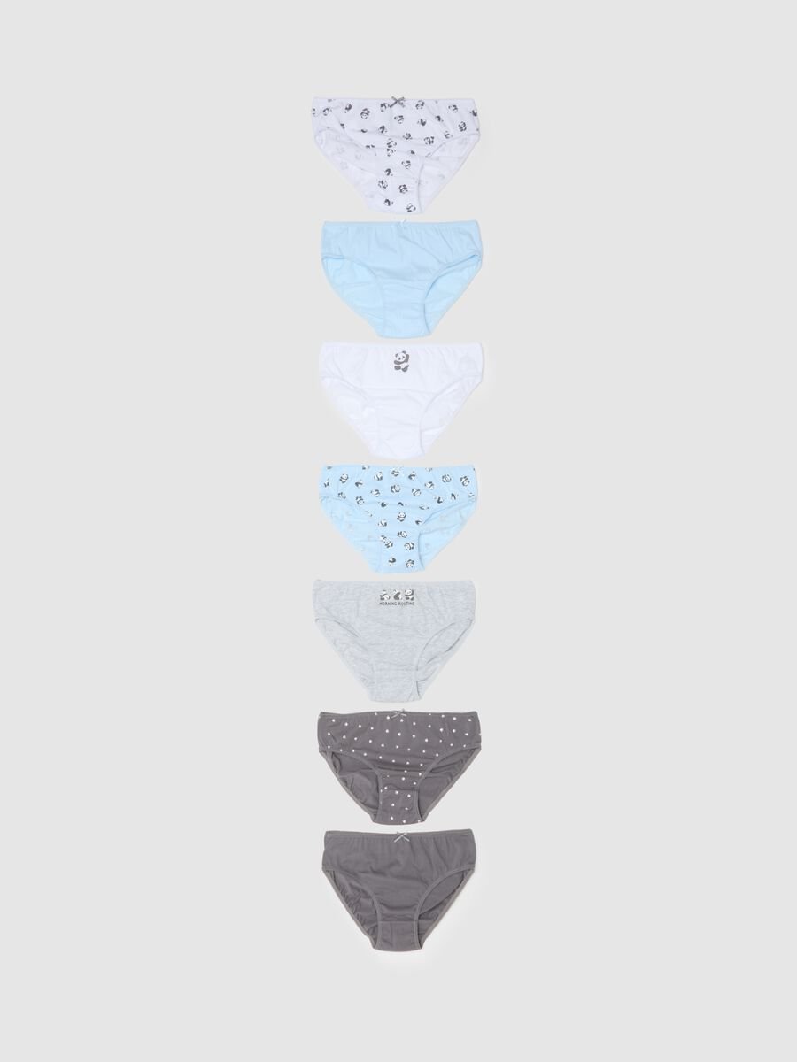 Girl's pure cotton multicolor regular fit multipack knickers_0