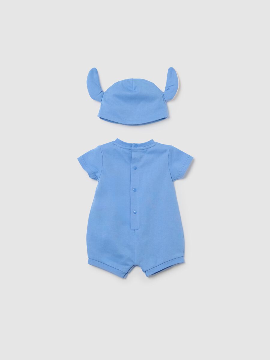 Organic Cotton Baby Romper Light Blue_1