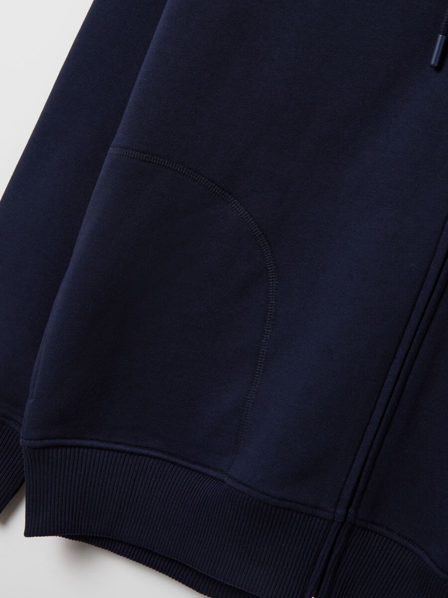 Over-fit full-zip sweatshirt in cotton with hood_5