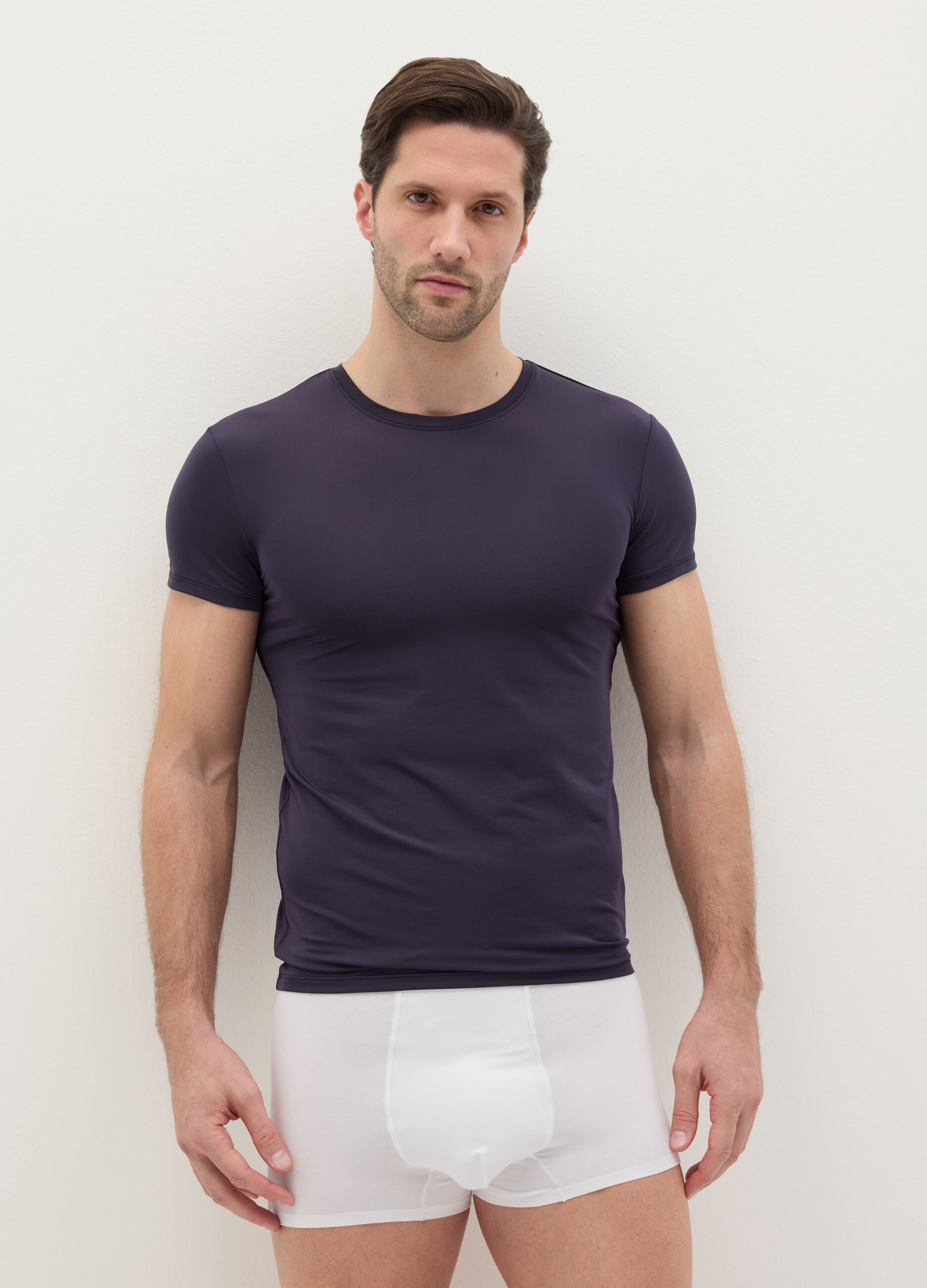 Two-pair pack midi boxer shorts in stretch modal