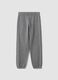 Grey organic cotton comfort-fit joggers for boys_0