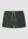Costume boxer verde con stampa palme_4
