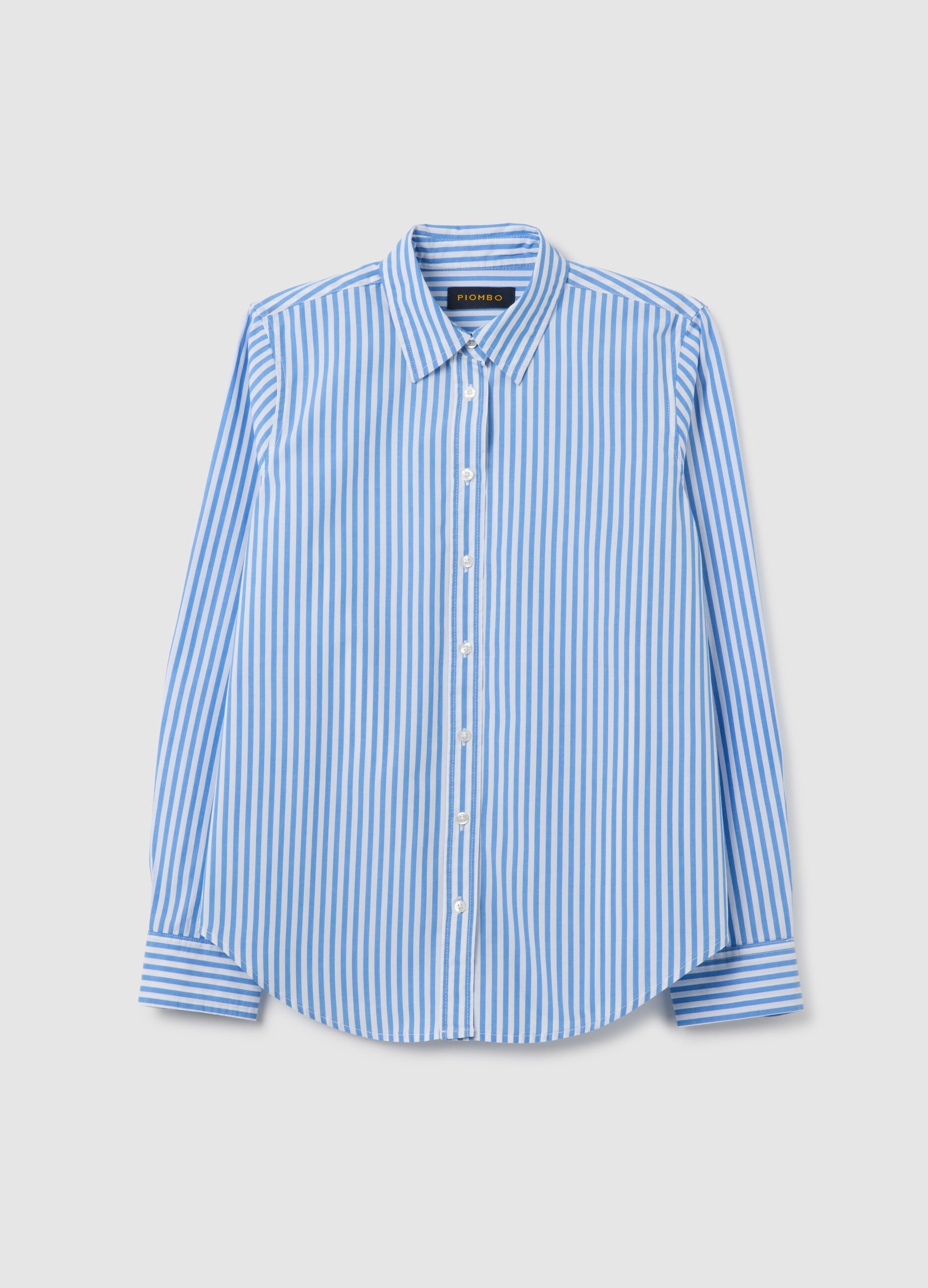Multicoloured pure cotton regular fit shirt