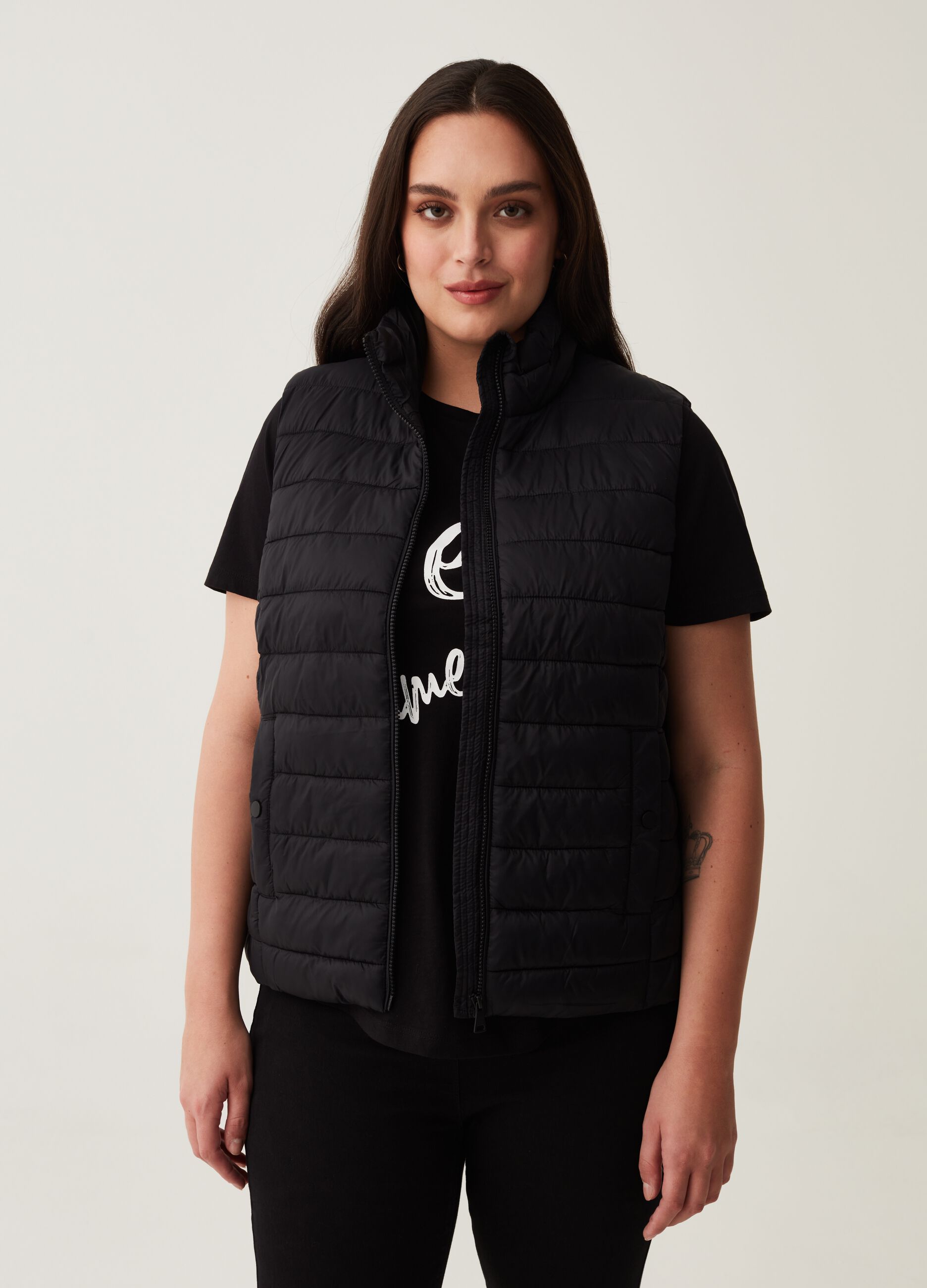 Gilet ultralight a collo alto Curvy_0