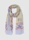 Pure Cotton Multicolour Scarf with Floral Pattern_0