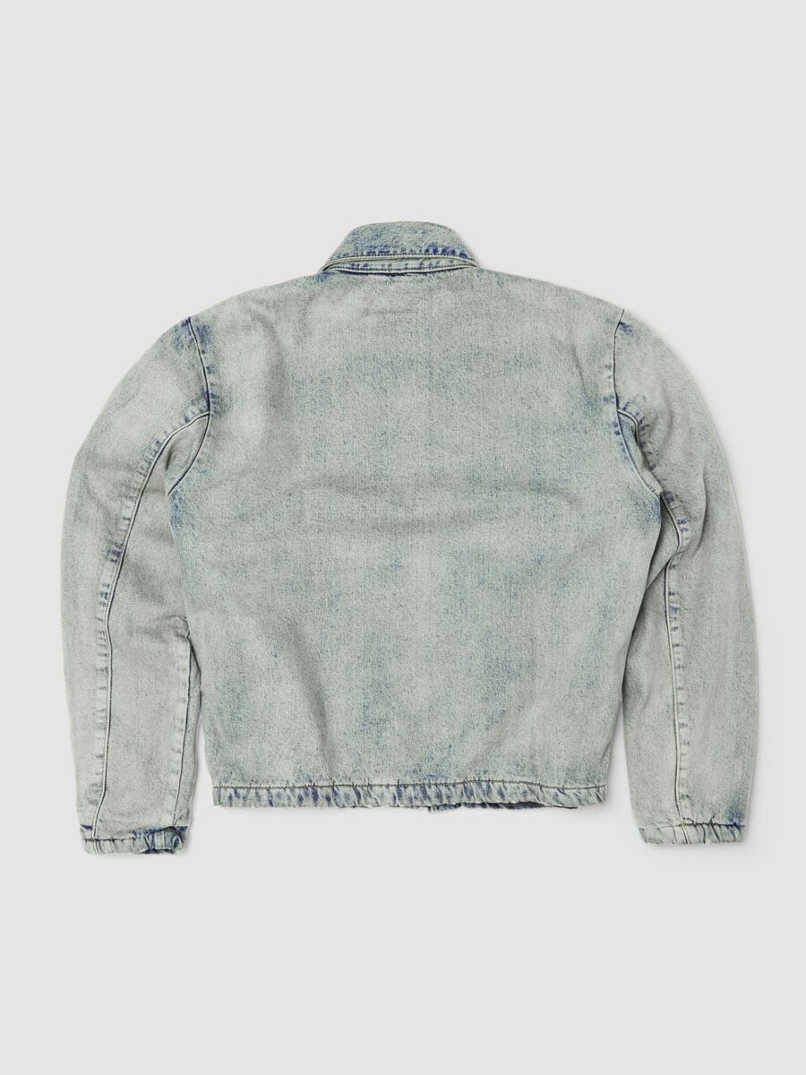 Denim Padded Jacket Vintage Light Blue_5