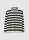 Multicolour striped high-neck oversized jumper_4