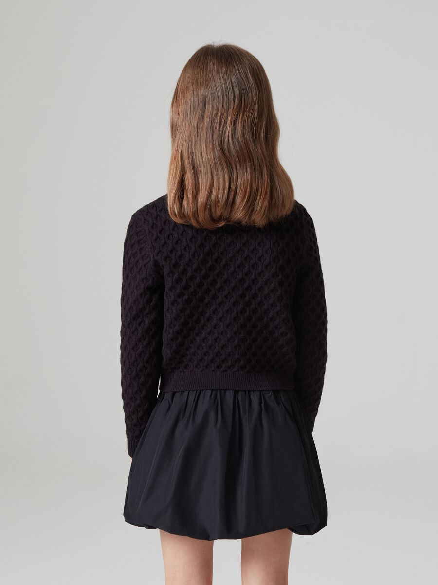 Cardigan con lavorazione ondulata _2