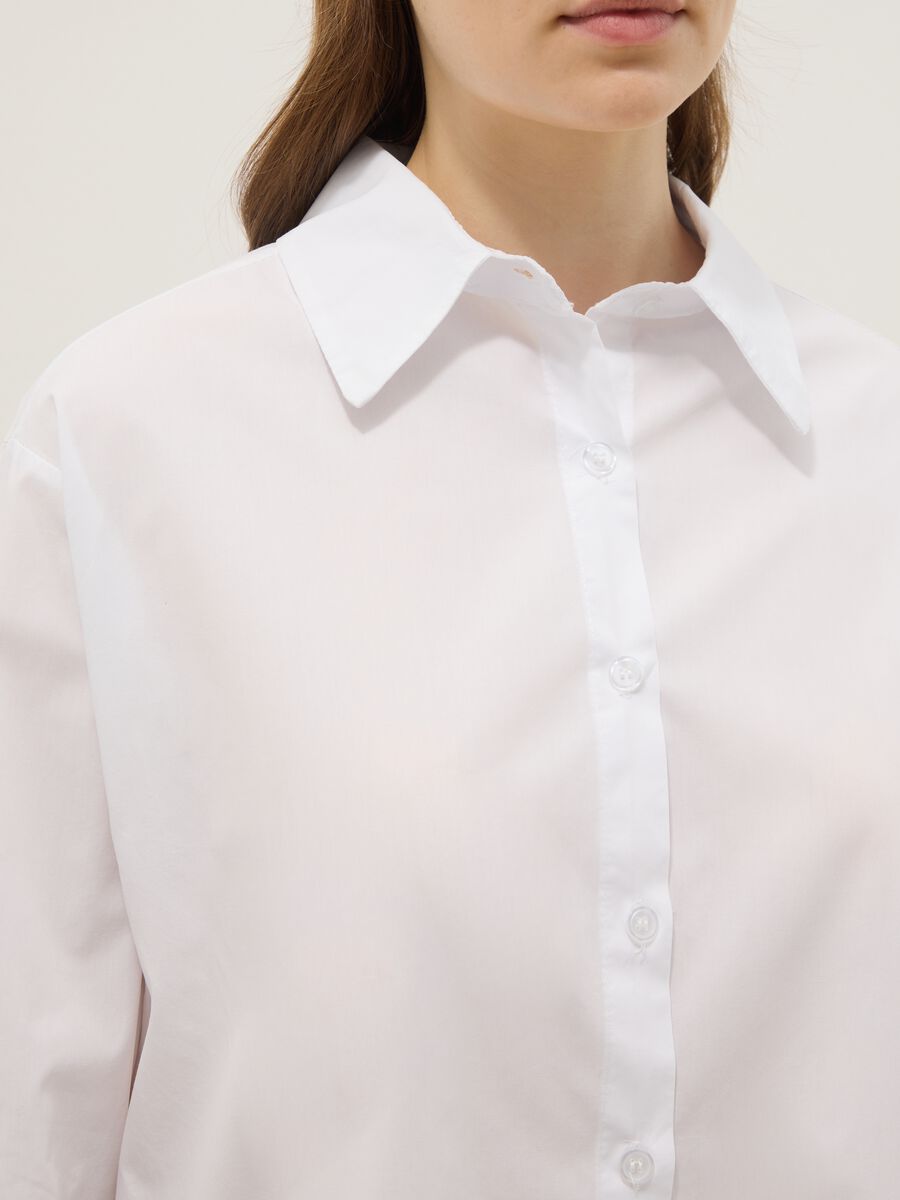 Camicia bianca in puro cotone slim fit_3