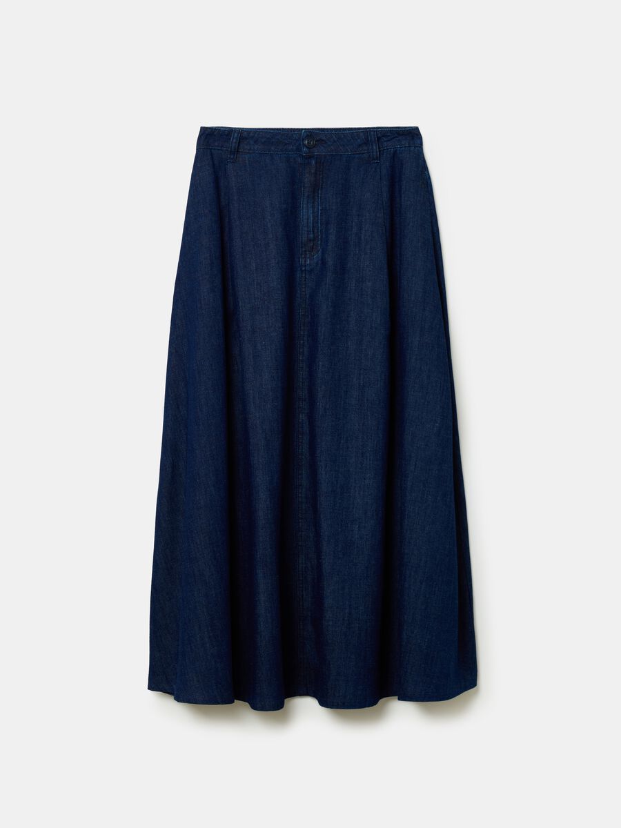 Full midi skirt in denim_3