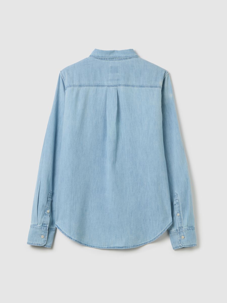 Denim shirt with pocket_4