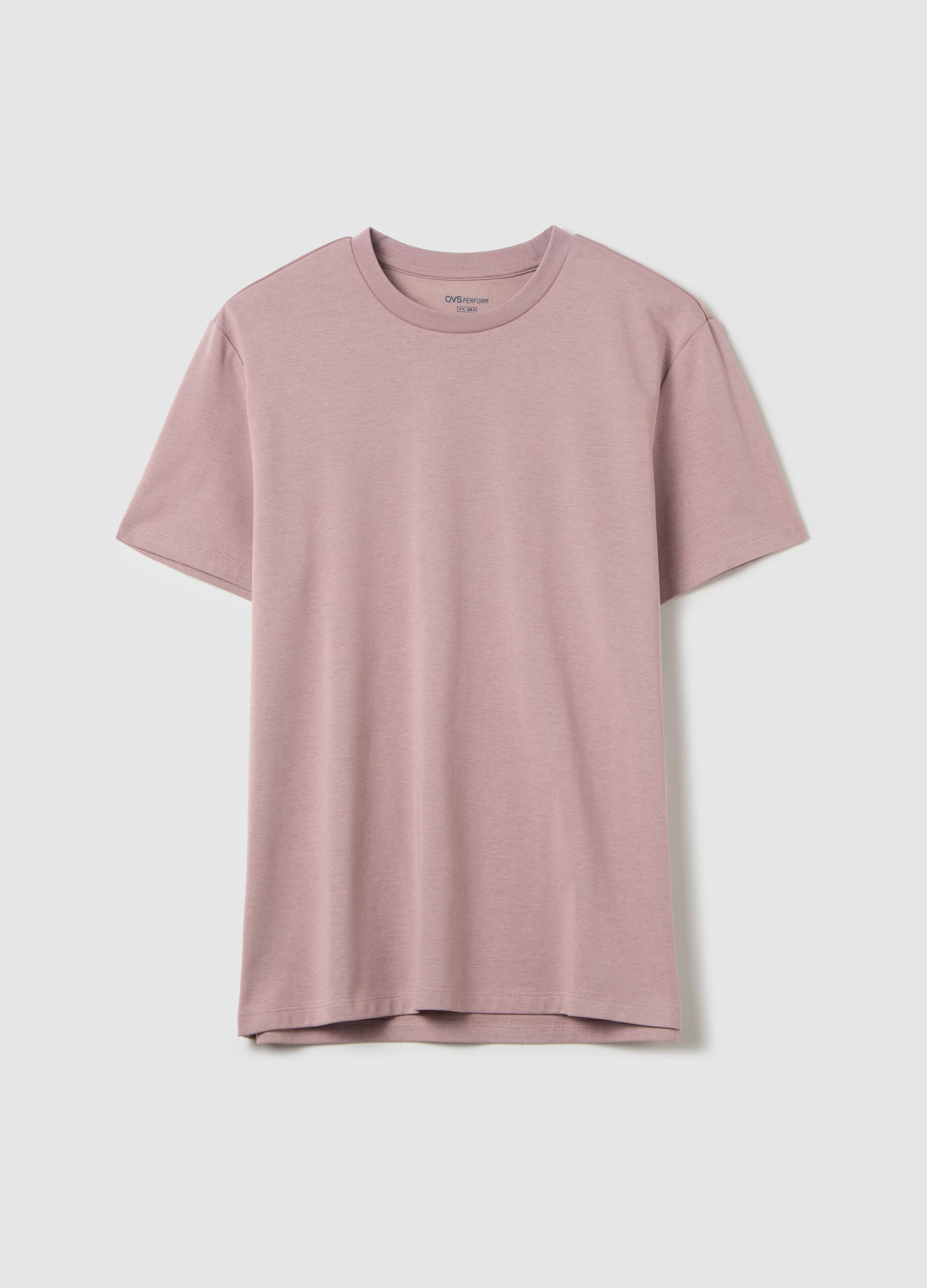 T-shirt with technical fabric
