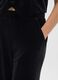 Black Velour Wide Leg Trousers_4
