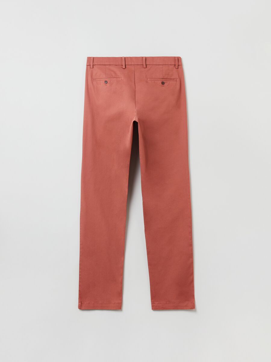 Slim fit, stretch cotton trousers_2