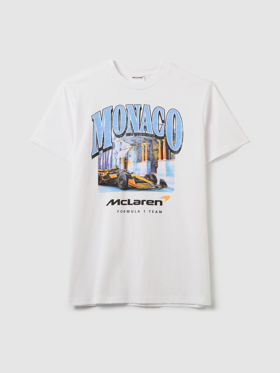Cotton T-shirt with "Monaco - McLaren" print_4