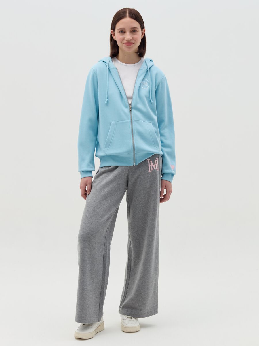 Hooded sweatshirt with zip closure_1