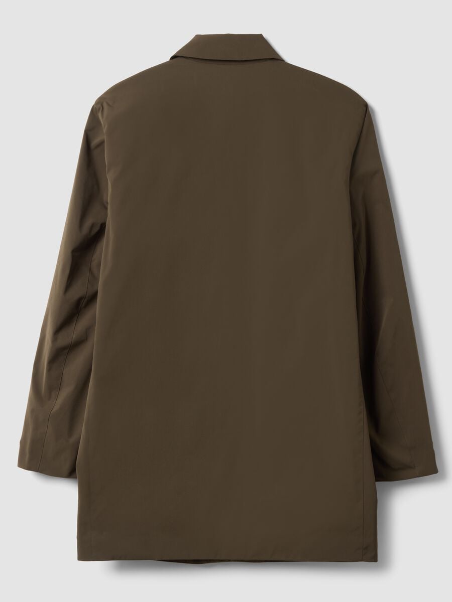 Impermeabile marrone lungo regular fit_2