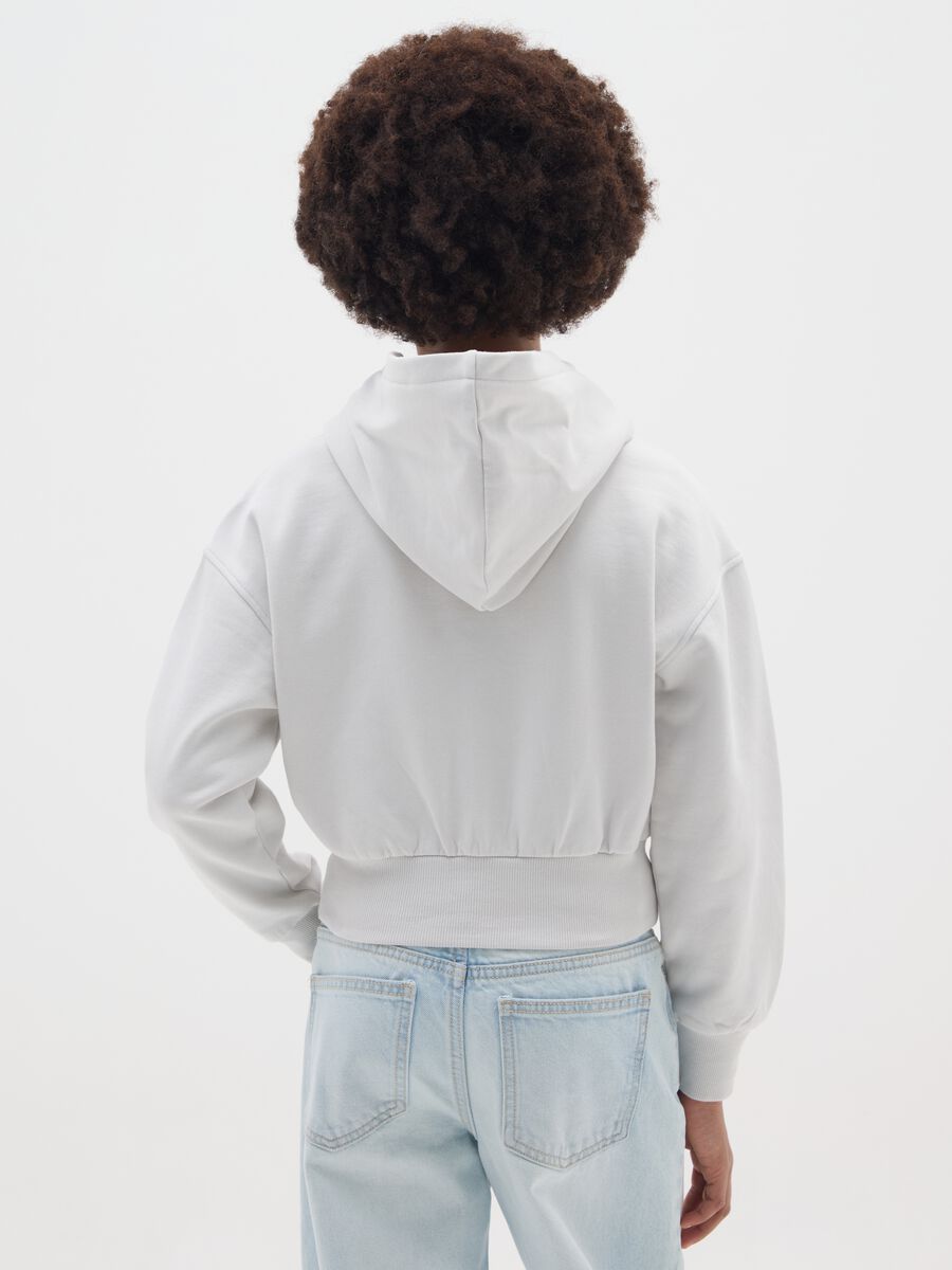 White pure cotton regular fit girl's sweatshirt_1