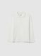 Children's pure white cotton regular fit polo_0