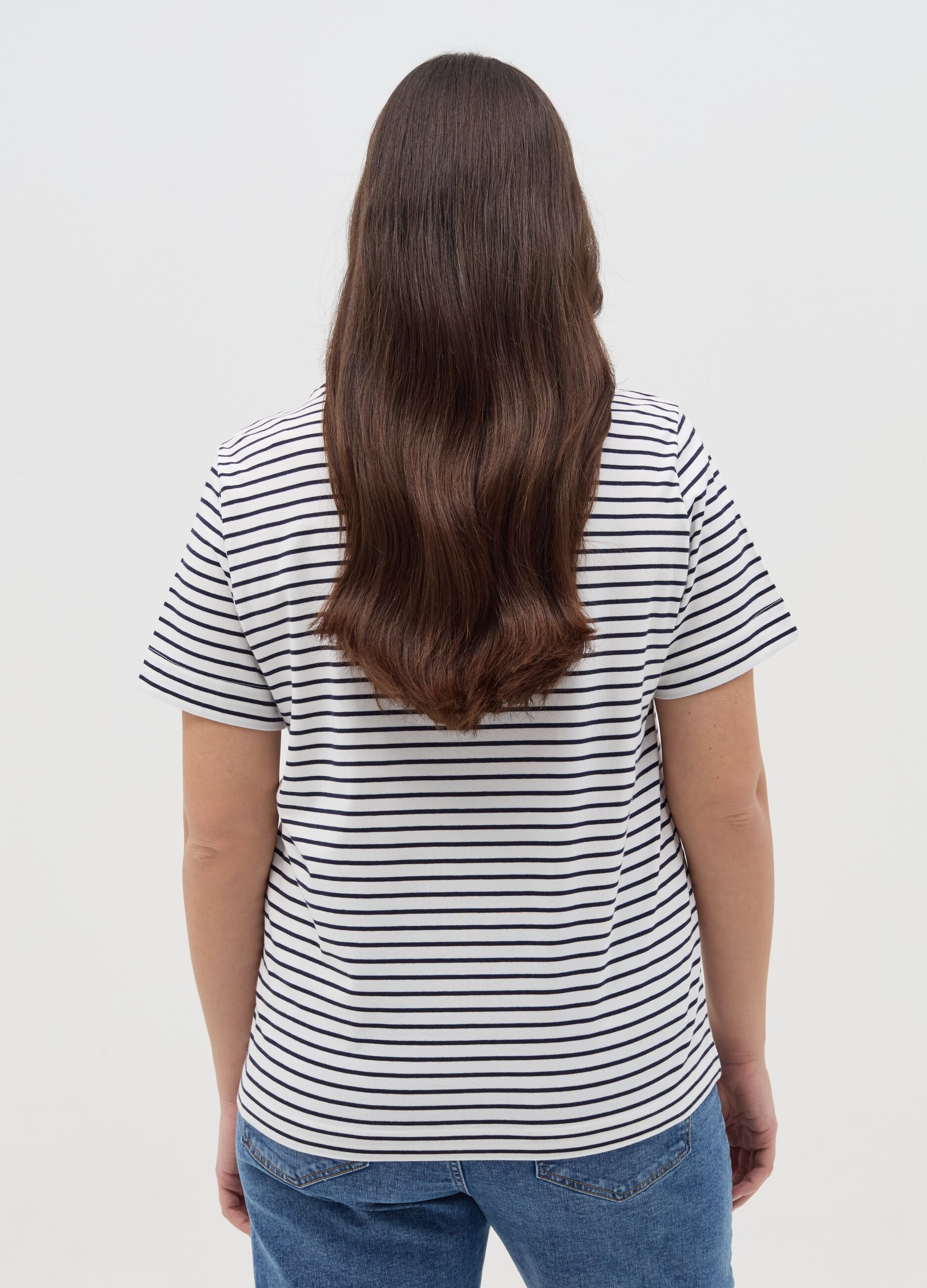 T-shirt in cotone stretch Curvy