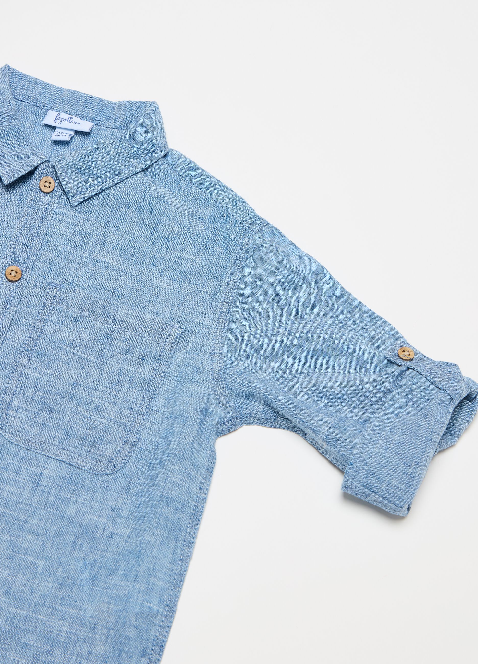 Cotton and linen shirt