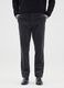 Black Stretch Cotton Regular Fit Cord Trousers_1
