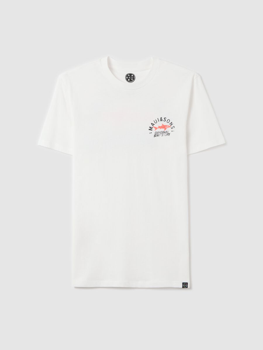 Maui & Sons white short-sleeved T-shirt_4