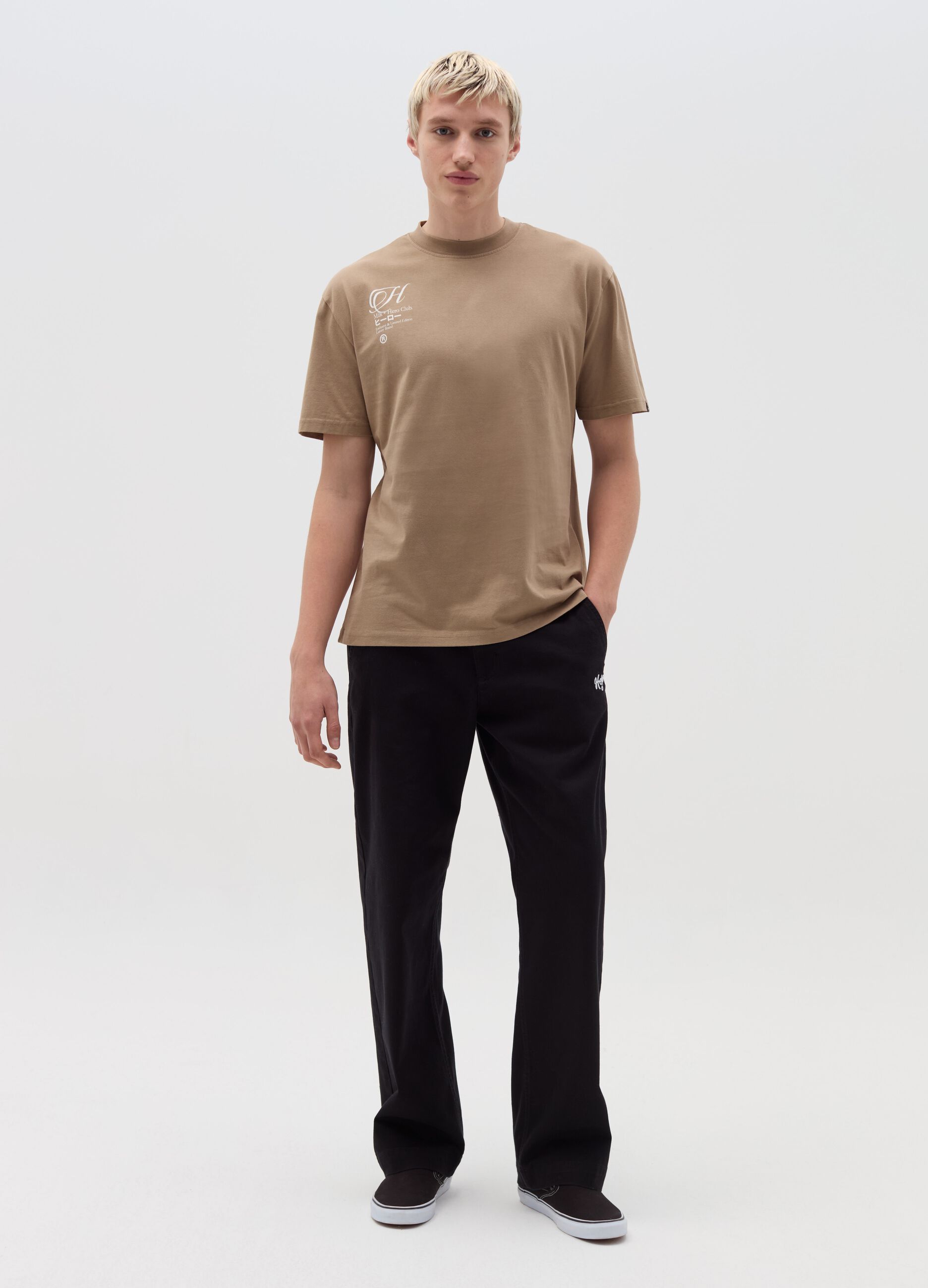 Printed cotton T-shirt