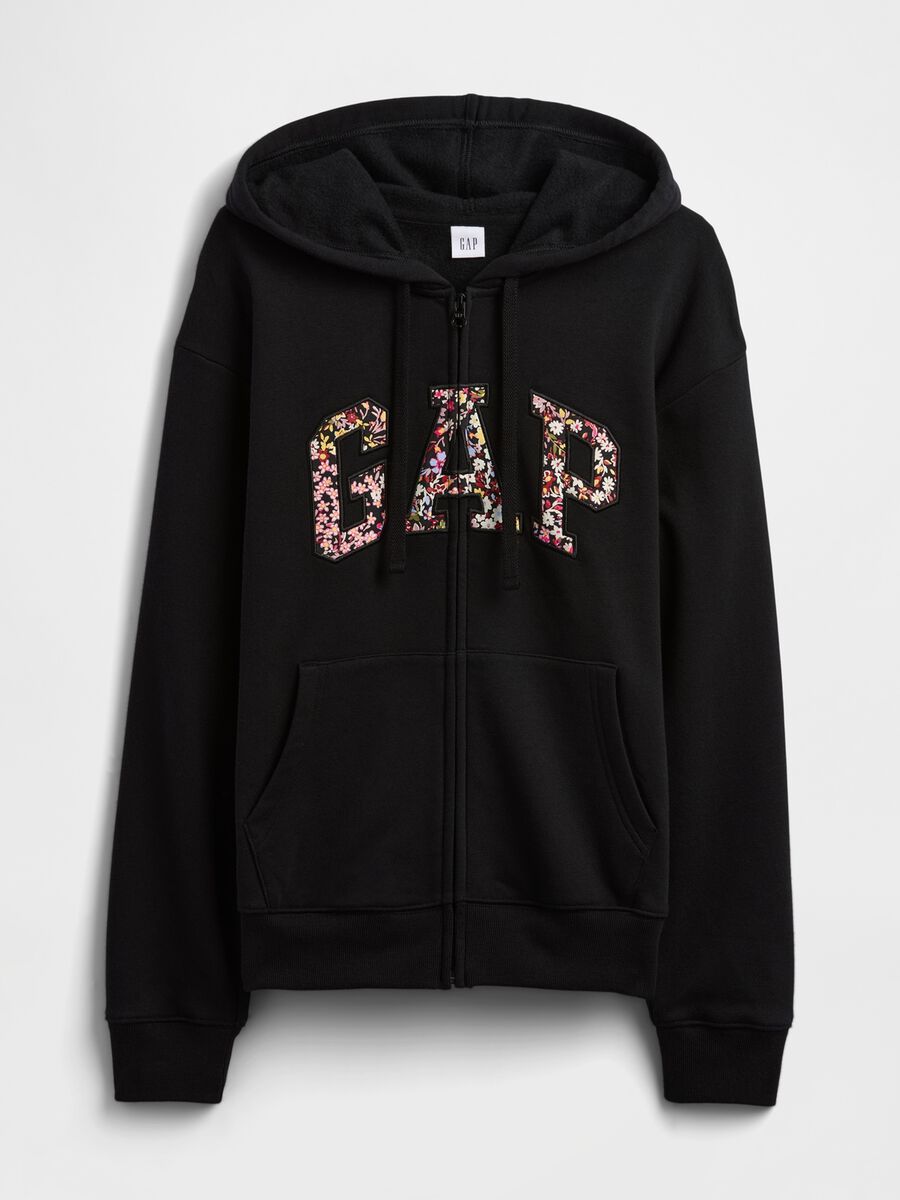Black Hoodie with Full Zip_4