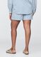 Blue Striped Denim Shorts_5