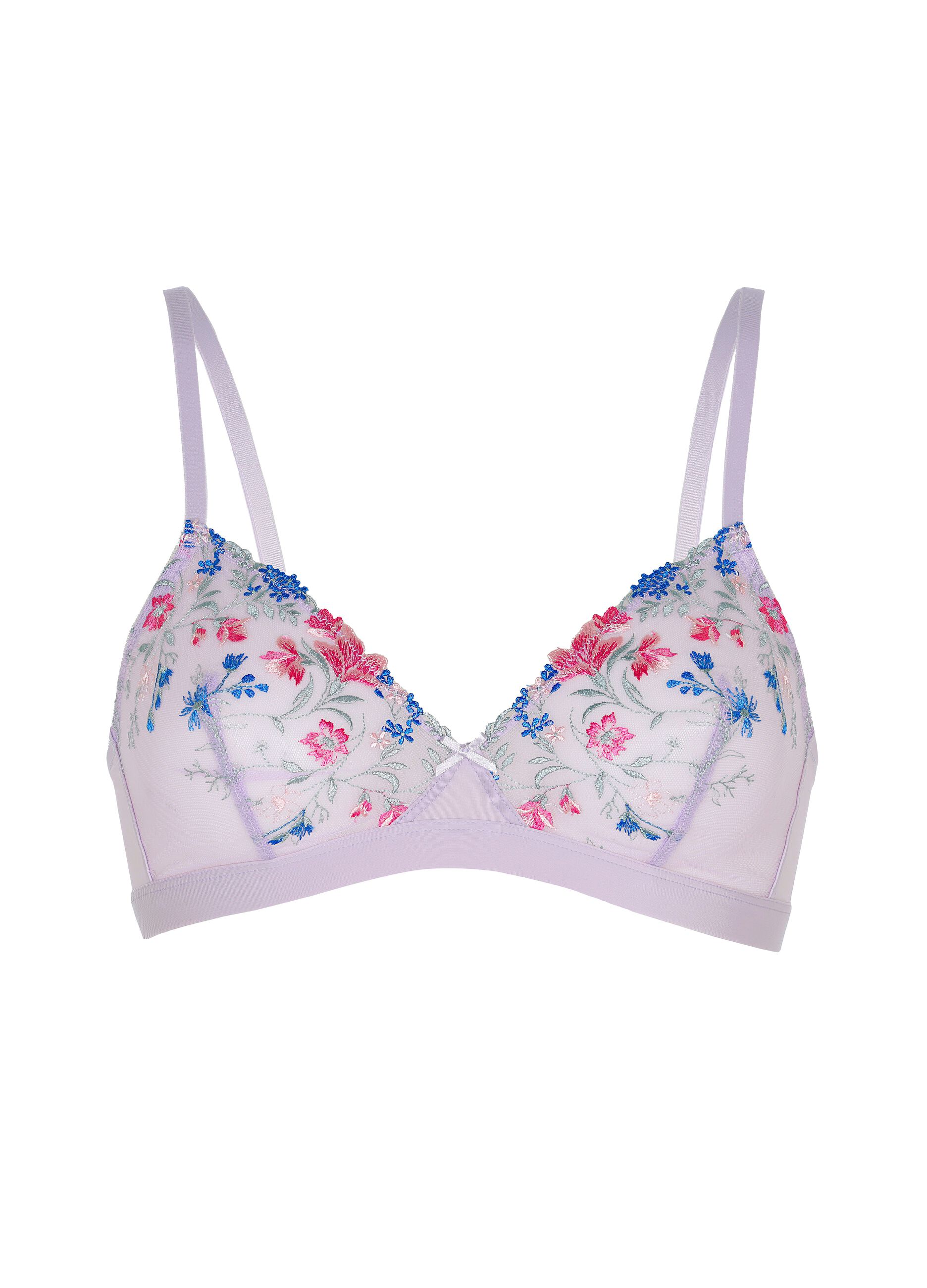 Embroidery Lace bra without underwiring