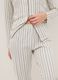 Grey striped pure cotton pyjamas with regular fit_3