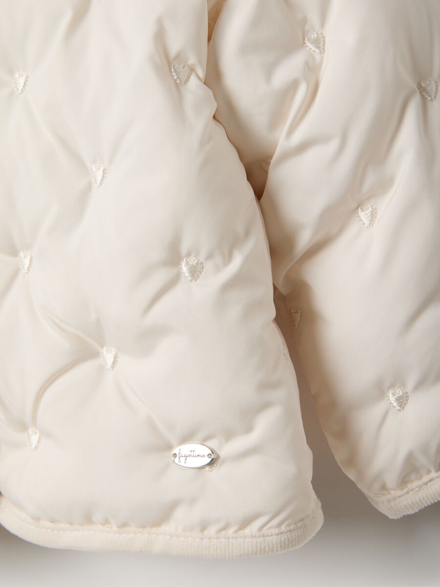 Giacca imbottita beige regular fit per neonata_3