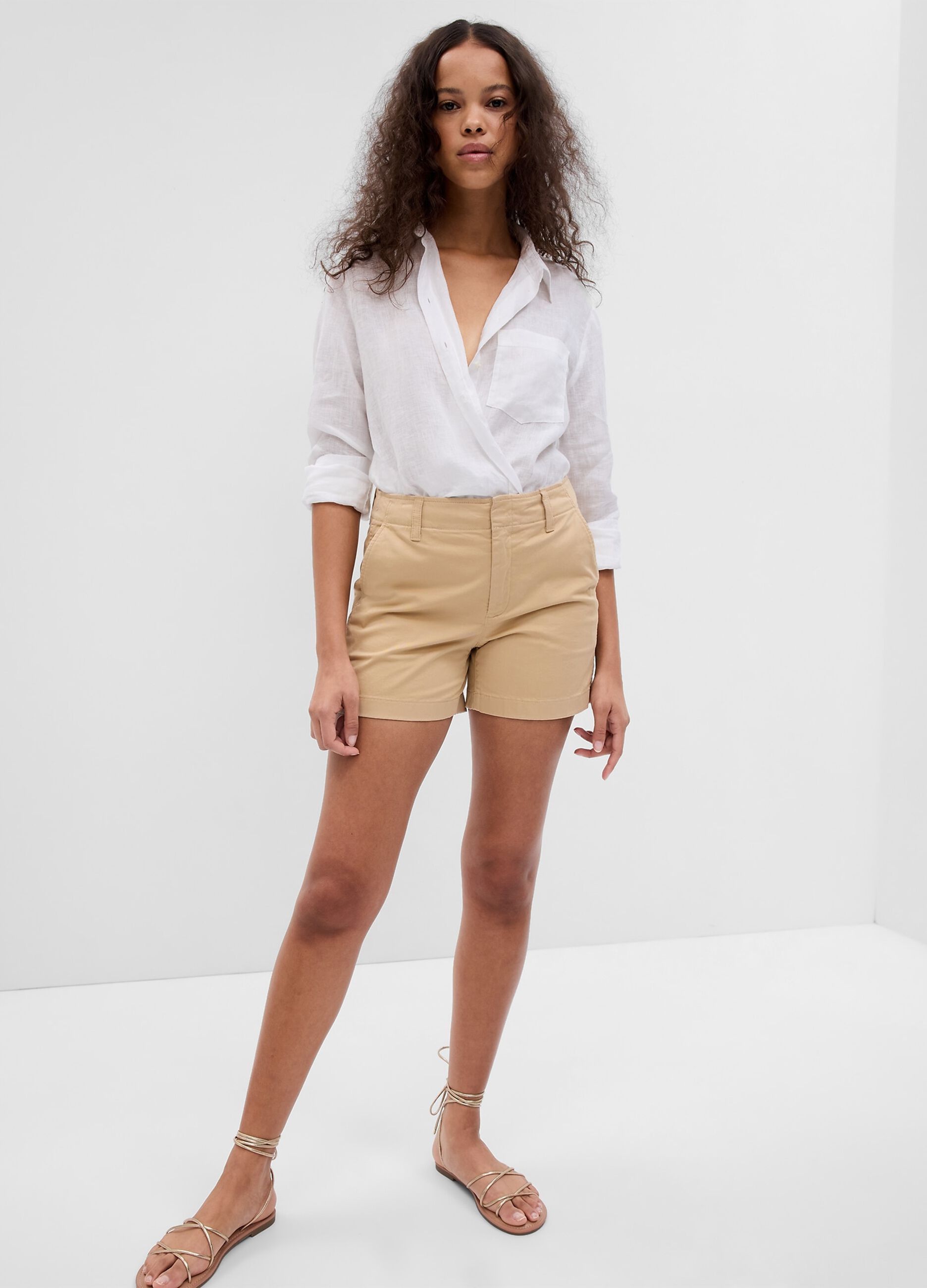 Shorts in cotone stretch