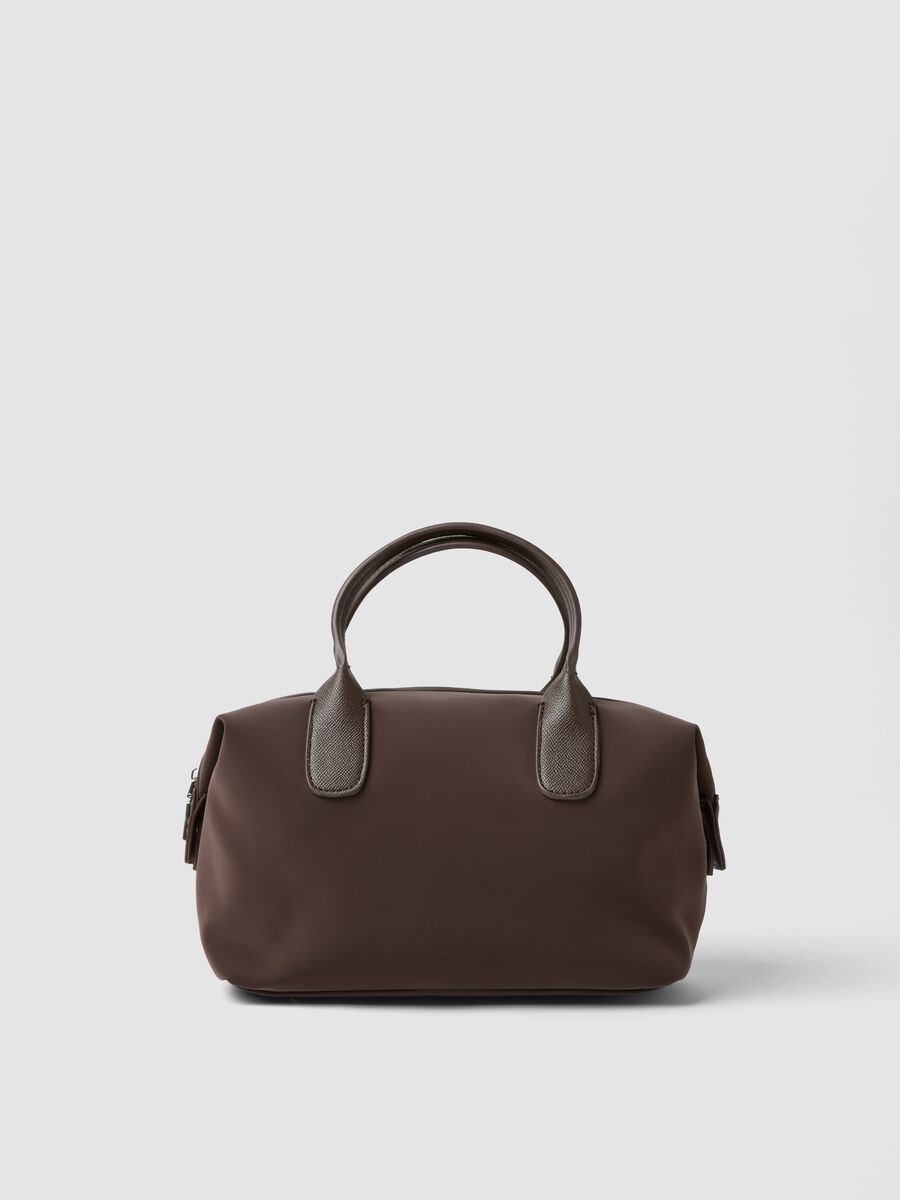 Brown handbag with adjustable shoulder strap_0