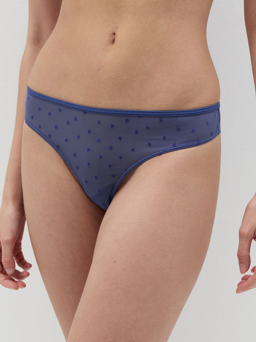 Mesh Brazilian-cut briefs with small hearts_1