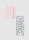 Girls' pure cotton multicolour pyjama with print_1