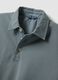 Grey pure cotton slim-fit short-sleeve polo_5