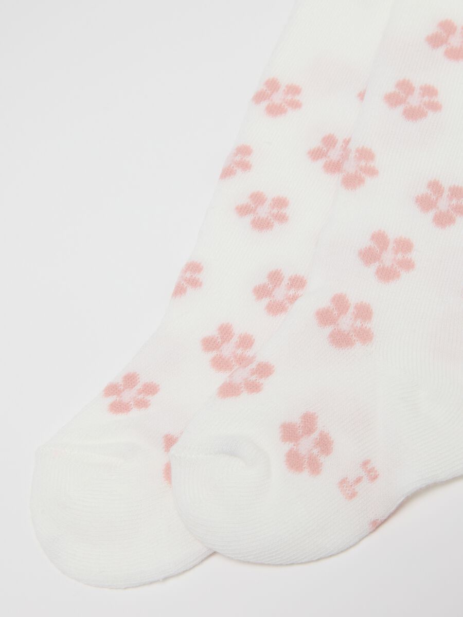 Pack of Pink and White Tights for Girls_1